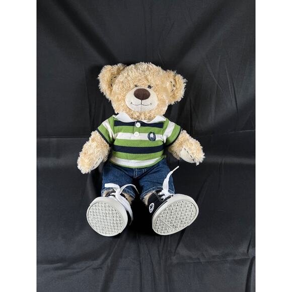 Vintage 2009 Build a Bear Bearemy Teddy Bear Plush Stuffed Animal 17" w/ boots - Picture 1 of 11